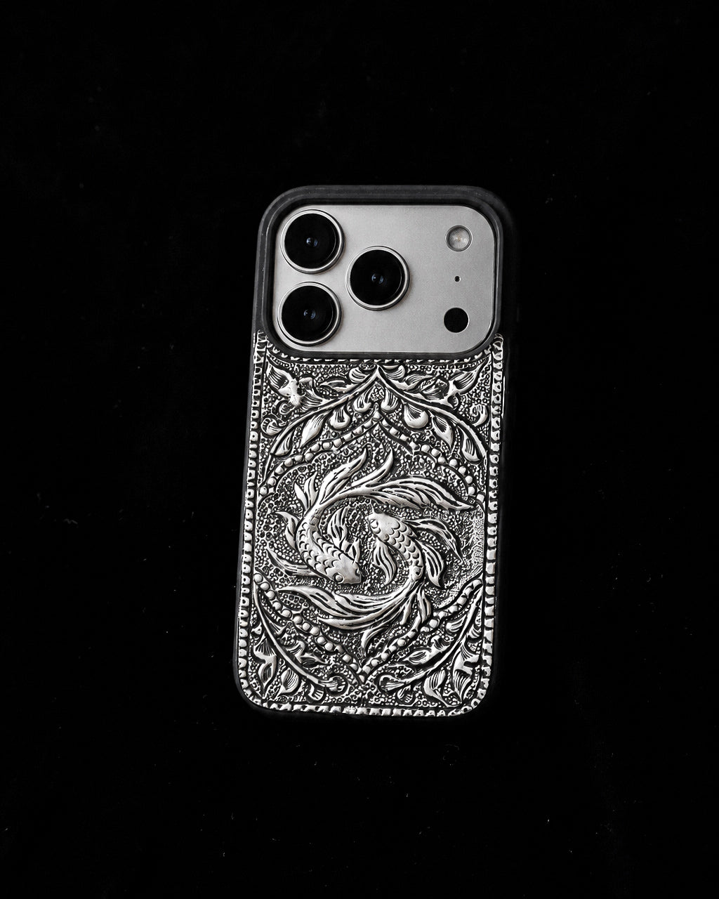 ZILVIQ Handcrafted Twin Fish Luxury iPhone Case