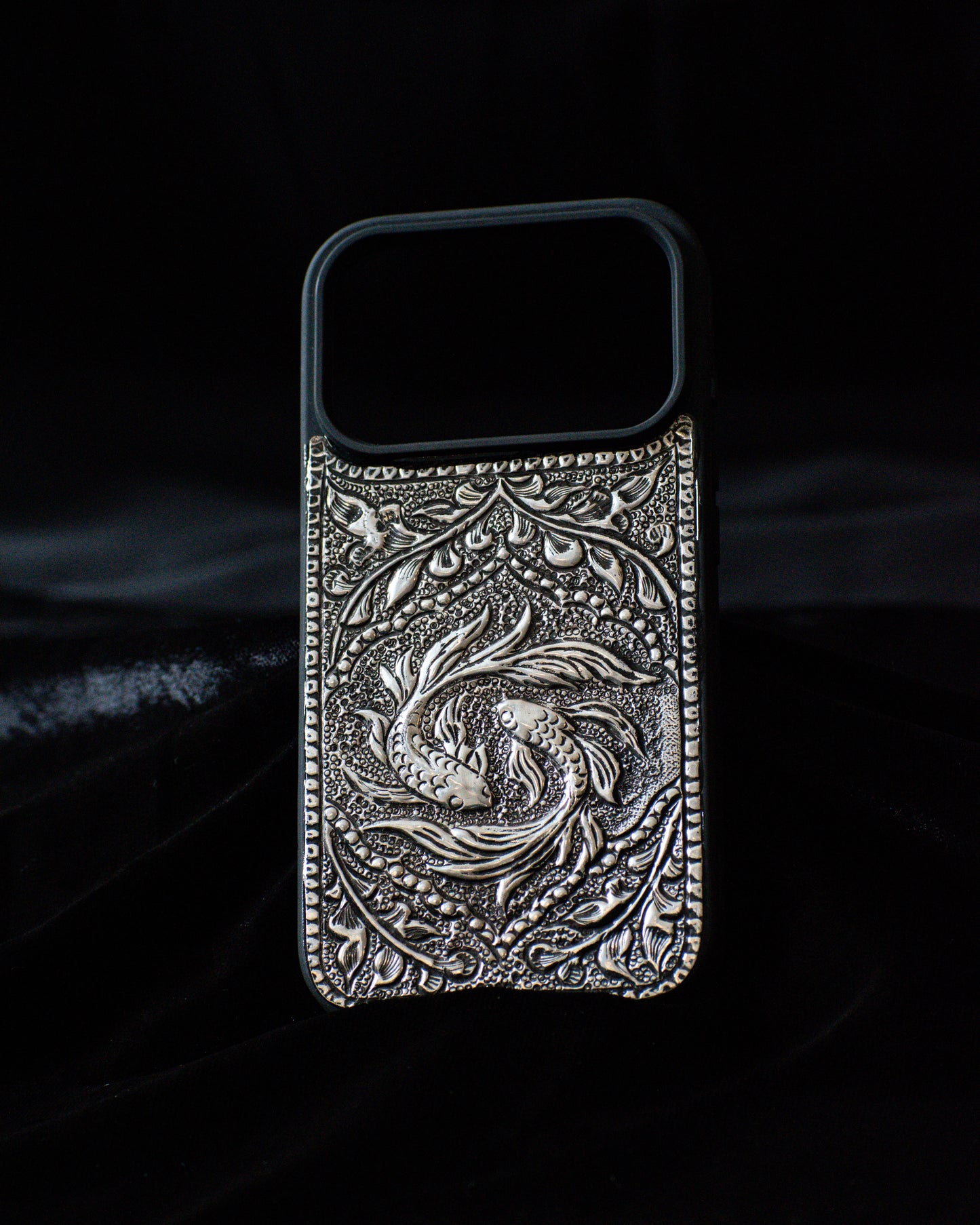 ZILVIQ Handcrafted Twin Fish Luxury iPhone Case