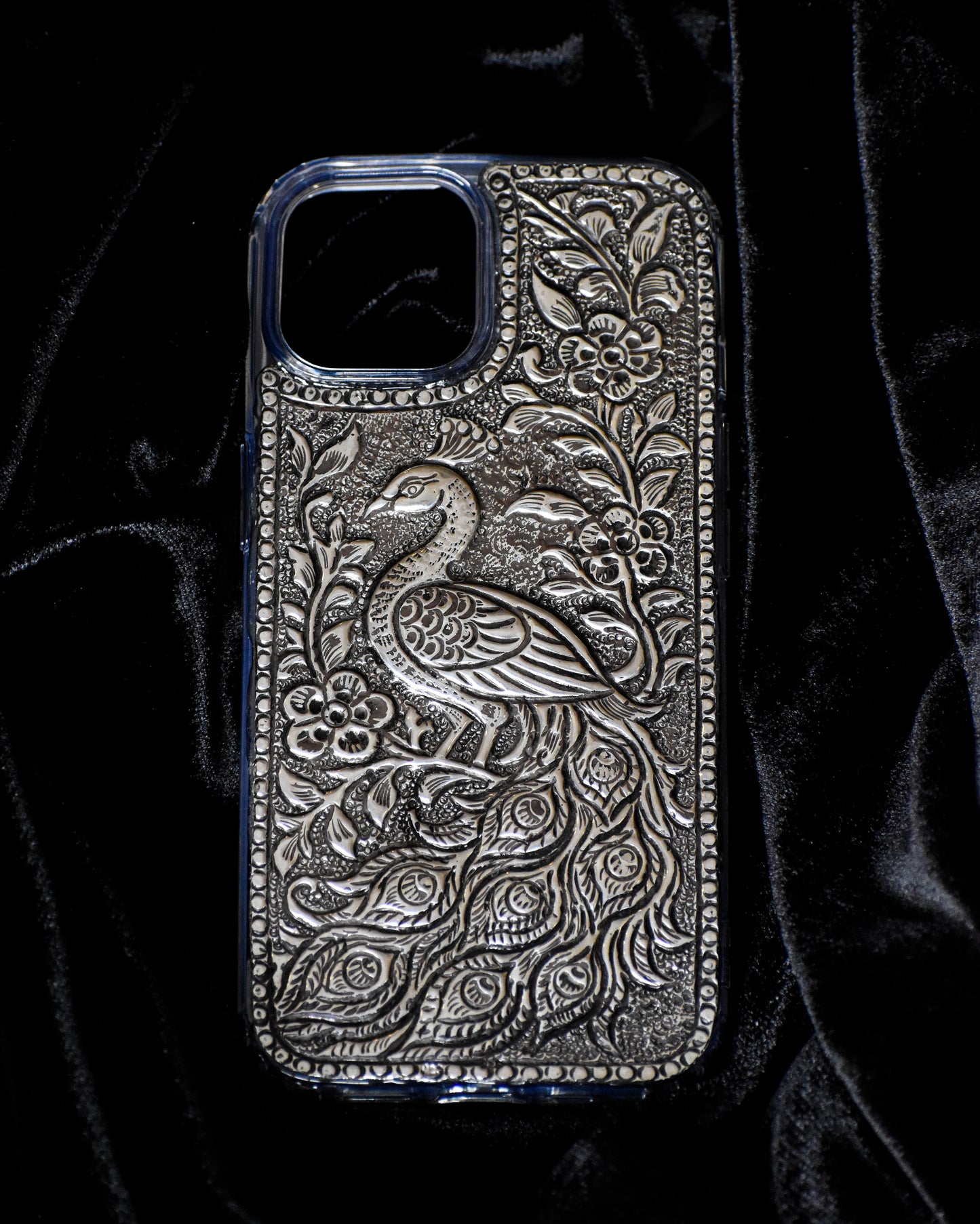 ZILVIQ Handcrafted Peacock Luxury iPhone Case